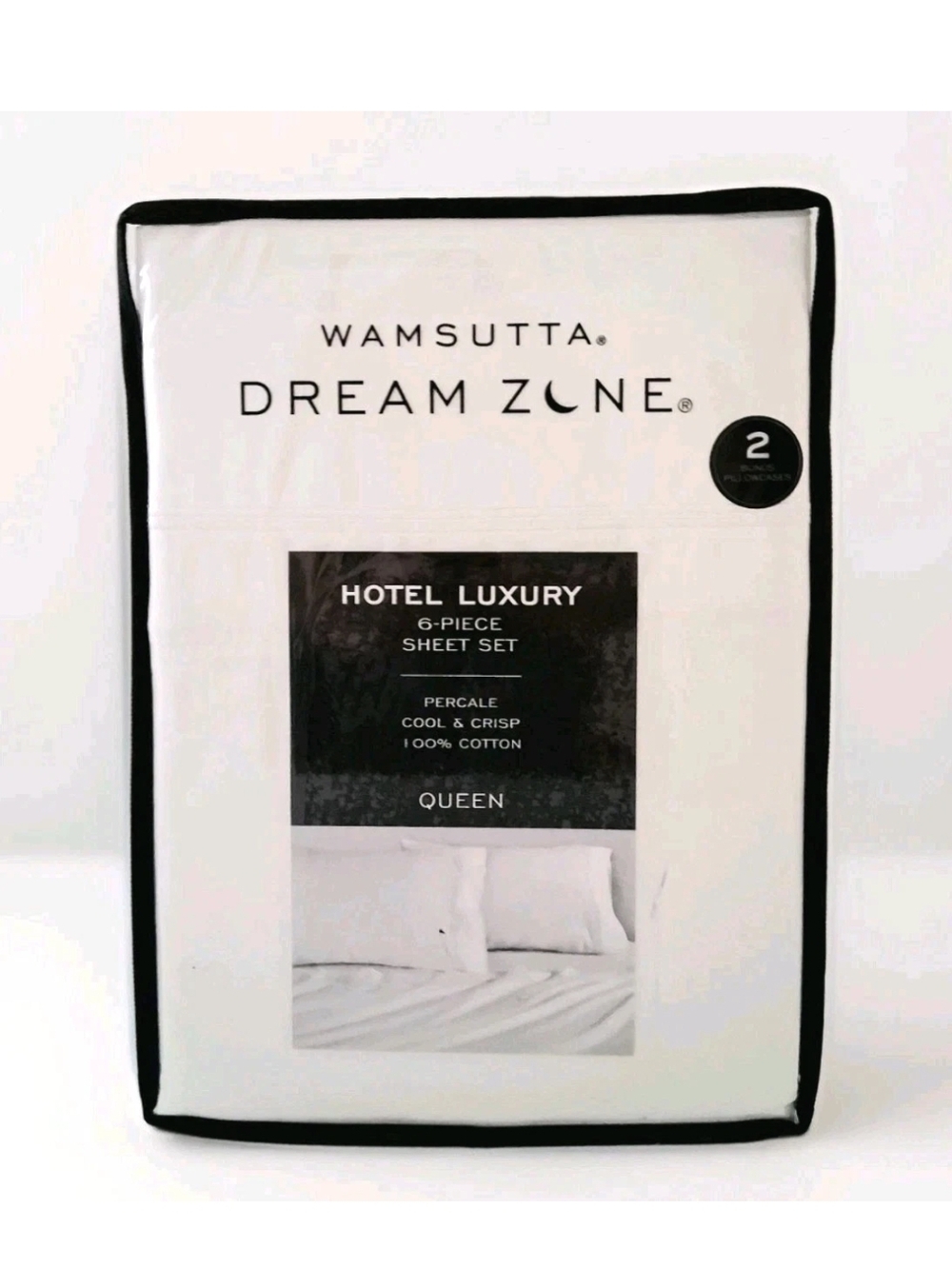 Wamsutta Dream Zone Hotel Luxury Percale White Sheet Set
